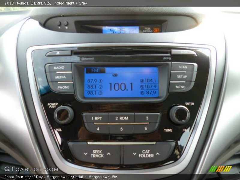 Indigo Night / Gray 2013 Hyundai Elantra GLS