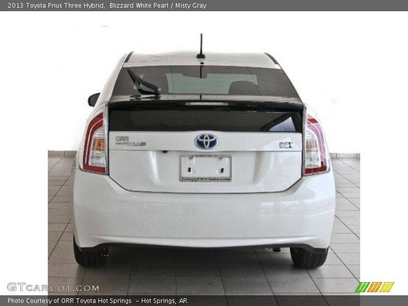 Blizzard White Pearl / Misty Gray 2013 Toyota Prius Three Hybrid