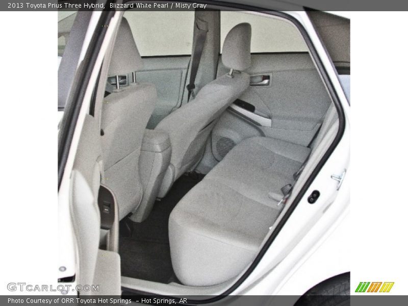 Blizzard White Pearl / Misty Gray 2013 Toyota Prius Three Hybrid