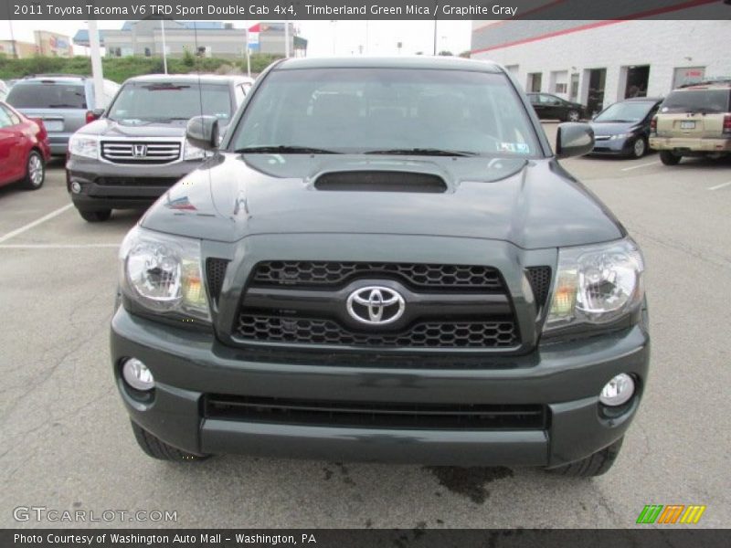 Timberland Green Mica / Graphite Gray 2011 Toyota Tacoma V6 TRD Sport Double Cab 4x4