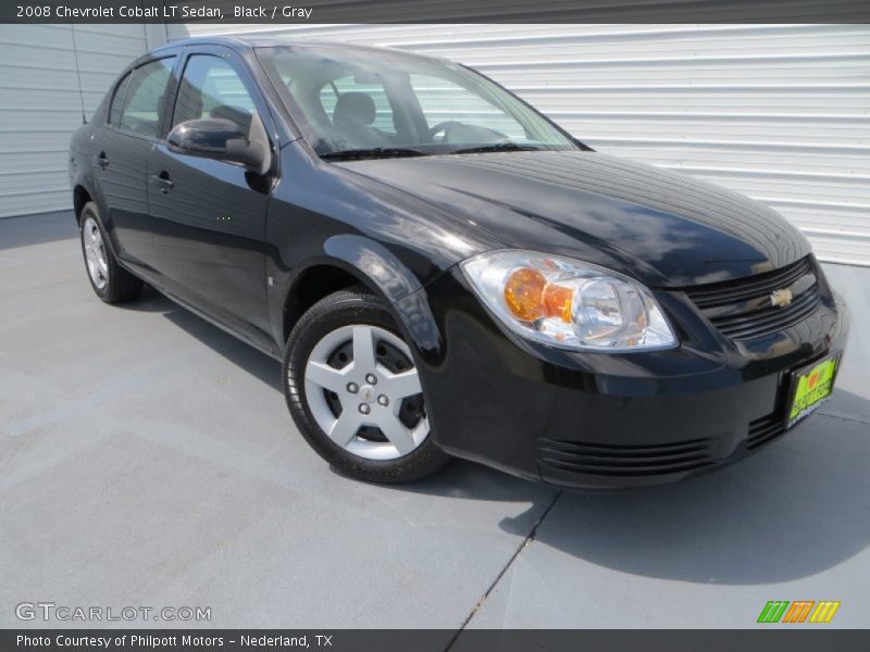 Black / Gray 2008 Chevrolet Cobalt LT Sedan
