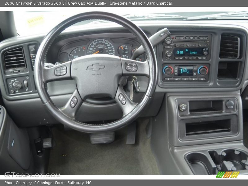 Graystone Metallic / Dark Charcoal 2006 Chevrolet Silverado 3500 LT Crew Cab 4x4 Dually
