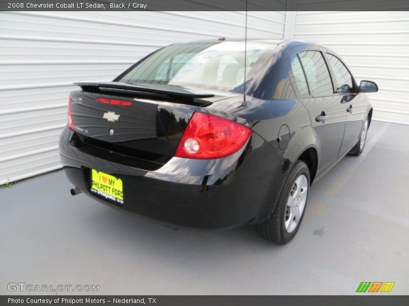 Black / Gray 2008 Chevrolet Cobalt LT Sedan