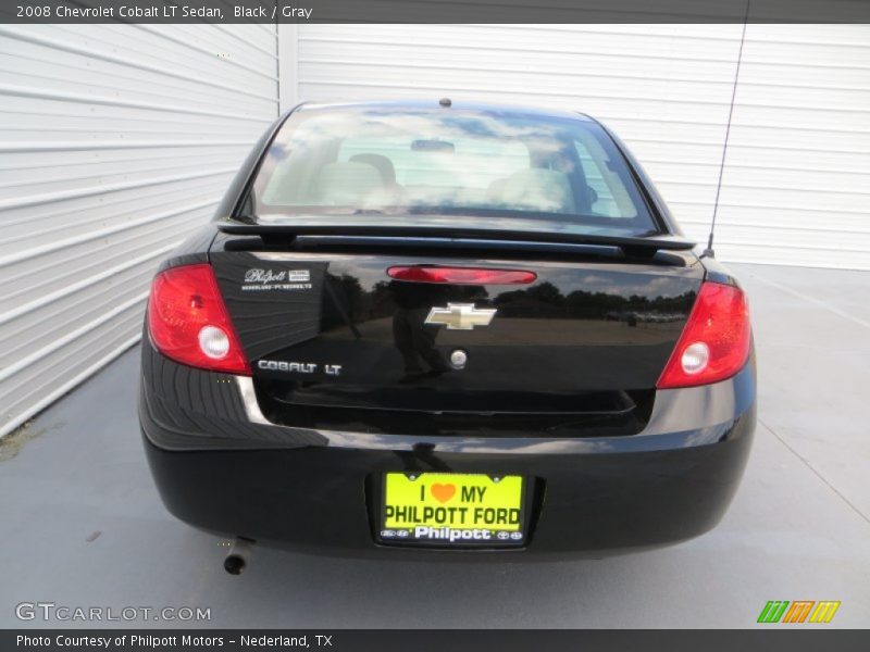 Black / Gray 2008 Chevrolet Cobalt LT Sedan