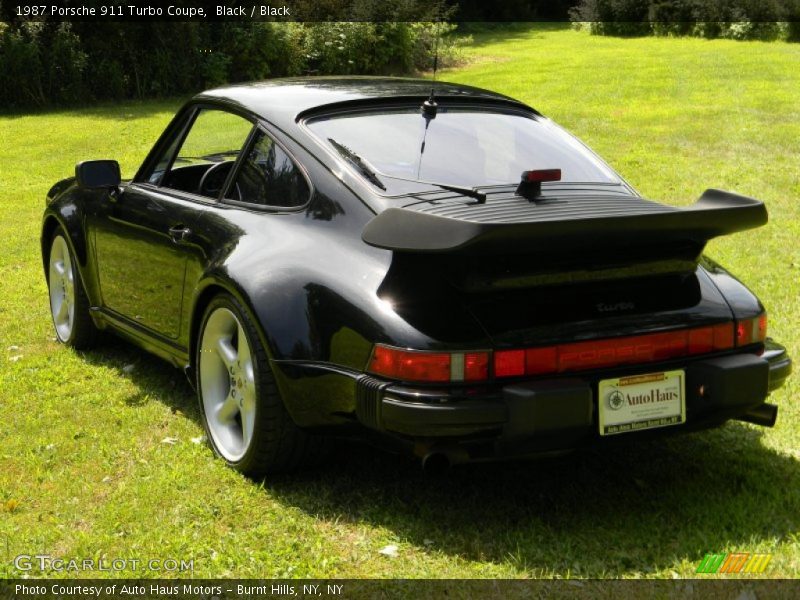 Black / Black 1987 Porsche 911 Turbo Coupe