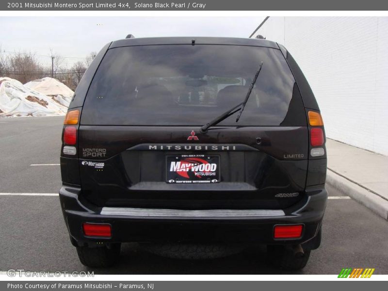 Solano Black Pearl / Gray 2001 Mitsubishi Montero Sport Limited 4x4