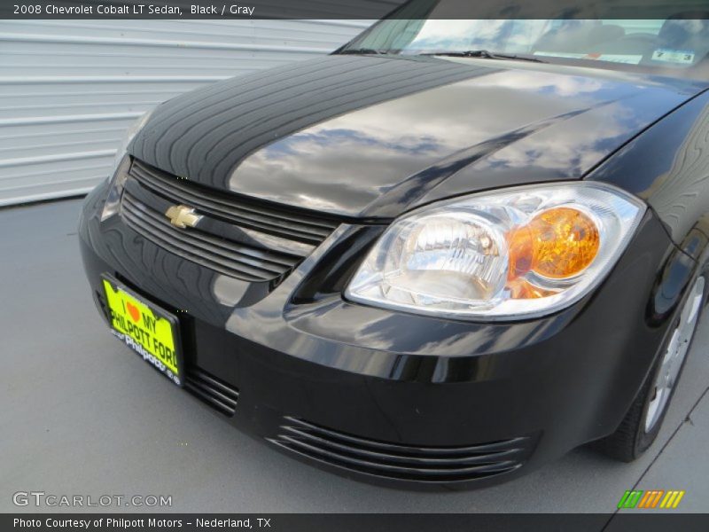 Black / Gray 2008 Chevrolet Cobalt LT Sedan