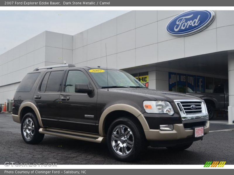 Dark Stone Metallic / Camel 2007 Ford Explorer Eddie Bauer
