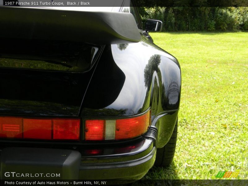 Black / Black 1987 Porsche 911 Turbo Coupe