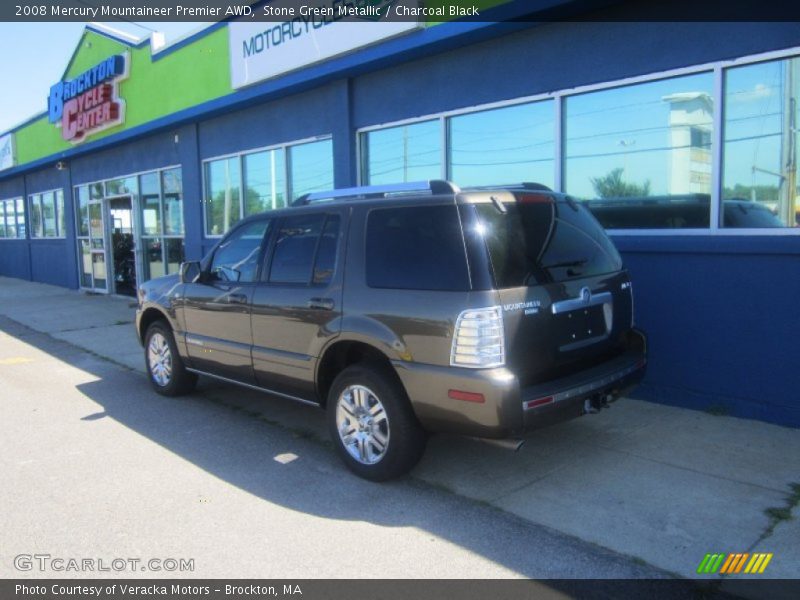 Stone Green Metallic / Charcoal Black 2008 Mercury Mountaineer Premier AWD