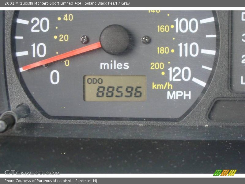 Solano Black Pearl / Gray 2001 Mitsubishi Montero Sport Limited 4x4