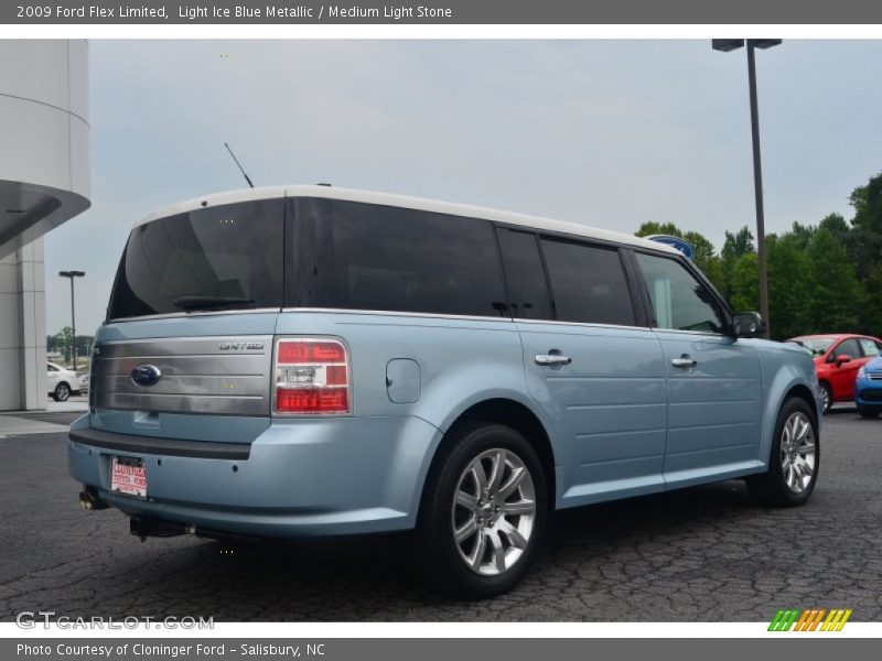 Light Ice Blue Metallic / Medium Light Stone 2009 Ford Flex Limited