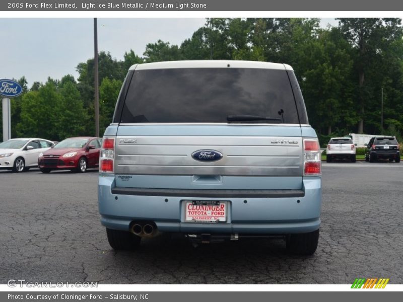 Light Ice Blue Metallic / Medium Light Stone 2009 Ford Flex Limited