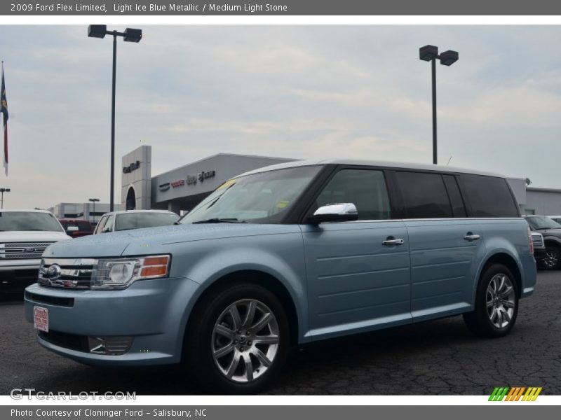 Light Ice Blue Metallic / Medium Light Stone 2009 Ford Flex Limited