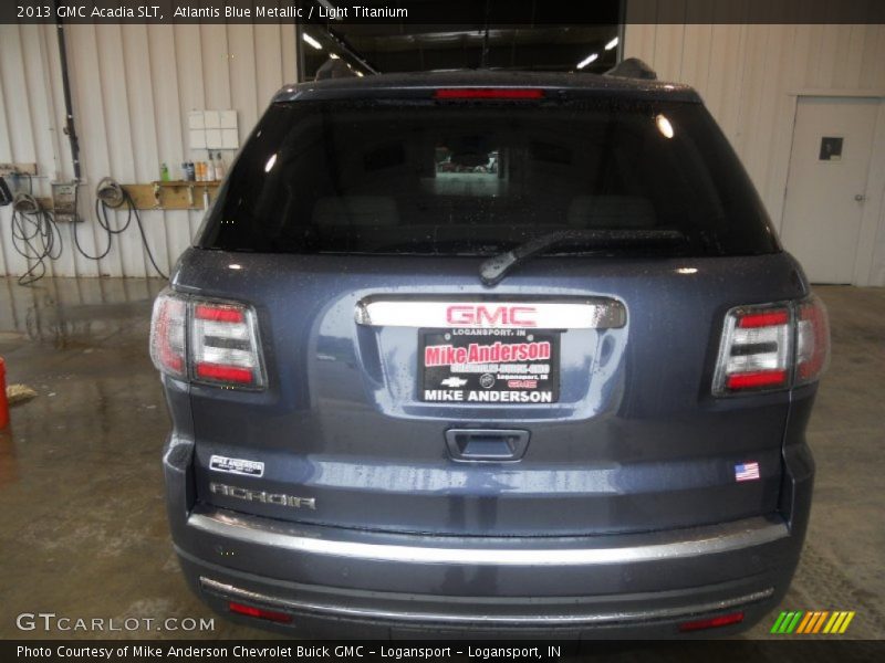 Atlantis Blue Metallic / Light Titanium 2013 GMC Acadia SLT