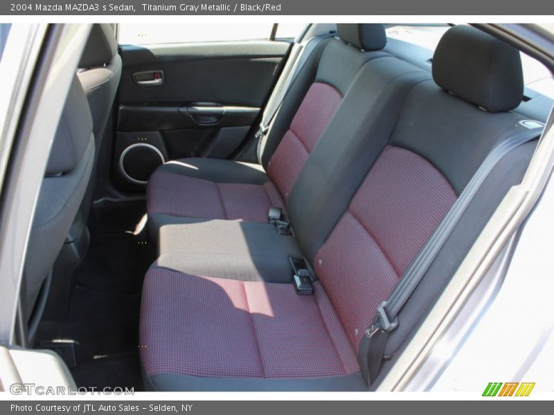 Titanium Gray Metallic / Black/Red 2004 Mazda MAZDA3 s Sedan