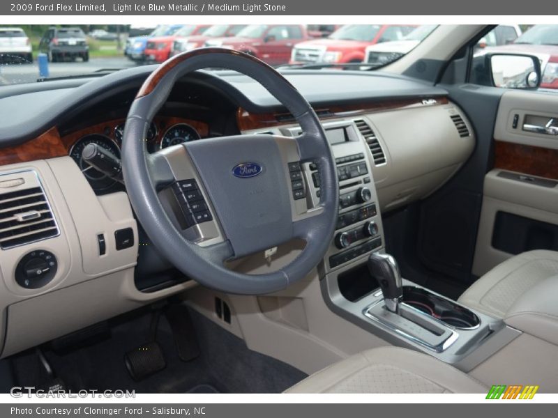 Light Ice Blue Metallic / Medium Light Stone 2009 Ford Flex Limited