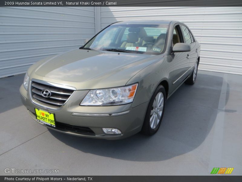 Natural Khaki Green / Camel 2009 Hyundai Sonata Limited V6