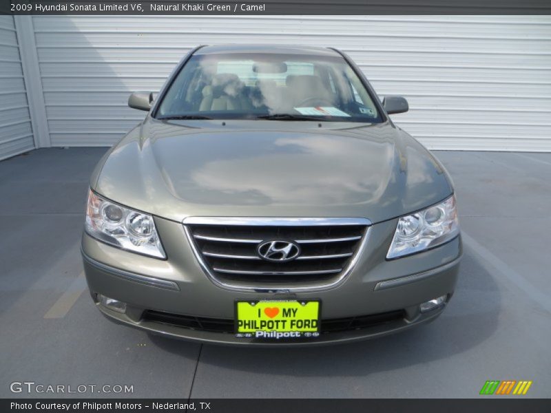 Natural Khaki Green / Camel 2009 Hyundai Sonata Limited V6