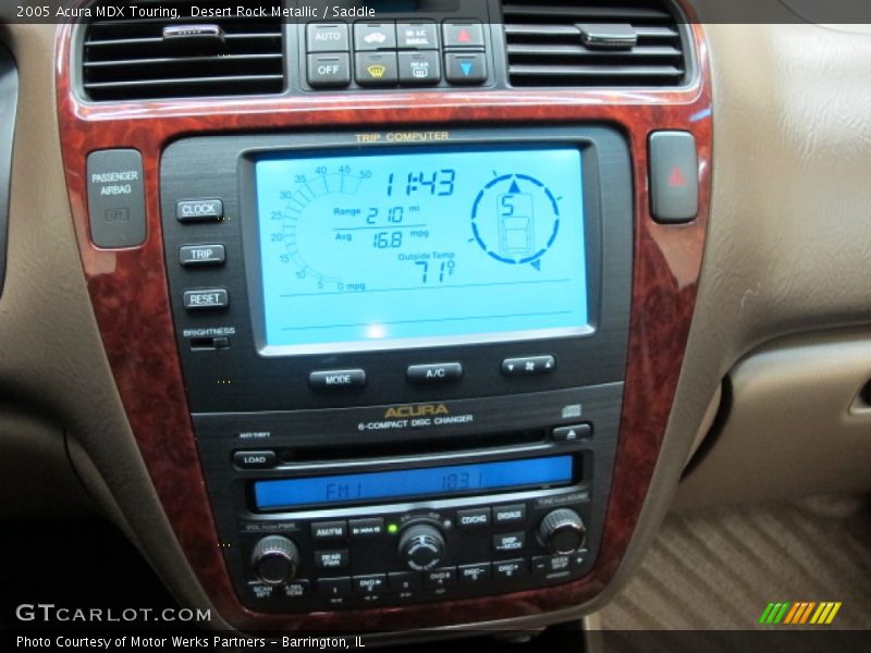 Controls of 2005 MDX Touring