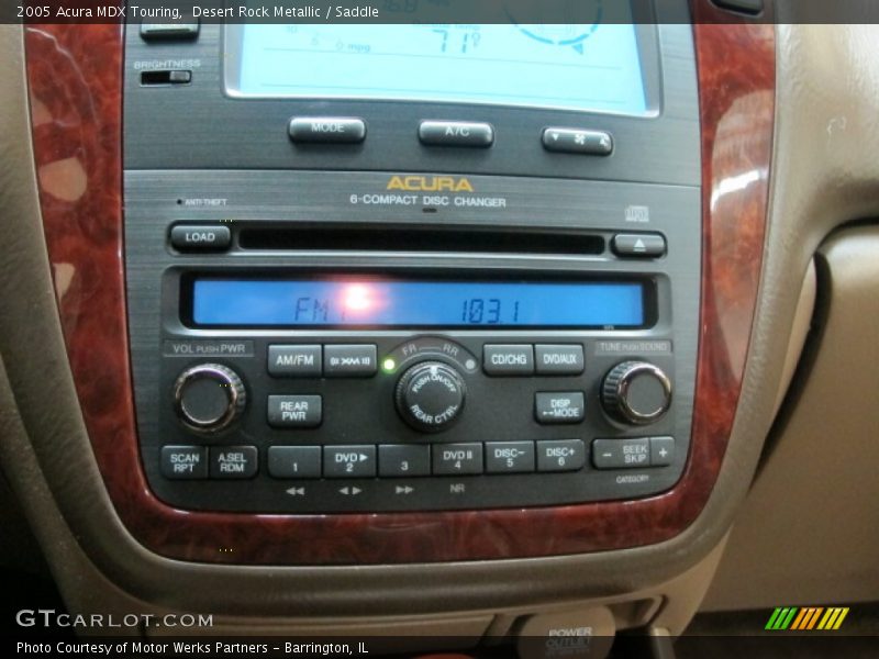 Audio System of 2005 MDX Touring