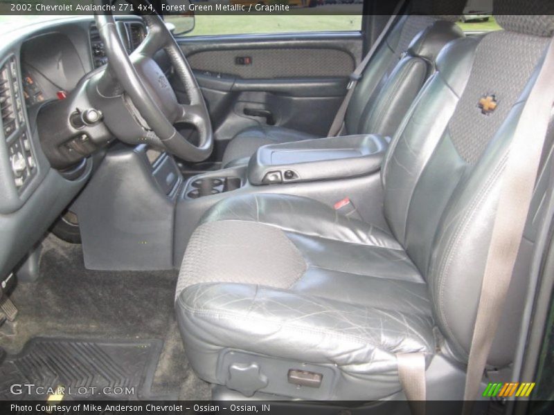 Forest Green Metallic / Graphite 2002 Chevrolet Avalanche Z71 4x4