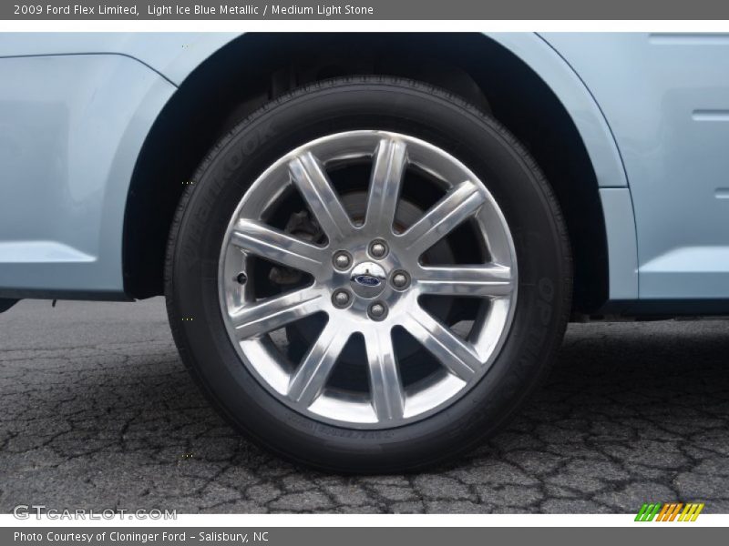 Light Ice Blue Metallic / Medium Light Stone 2009 Ford Flex Limited