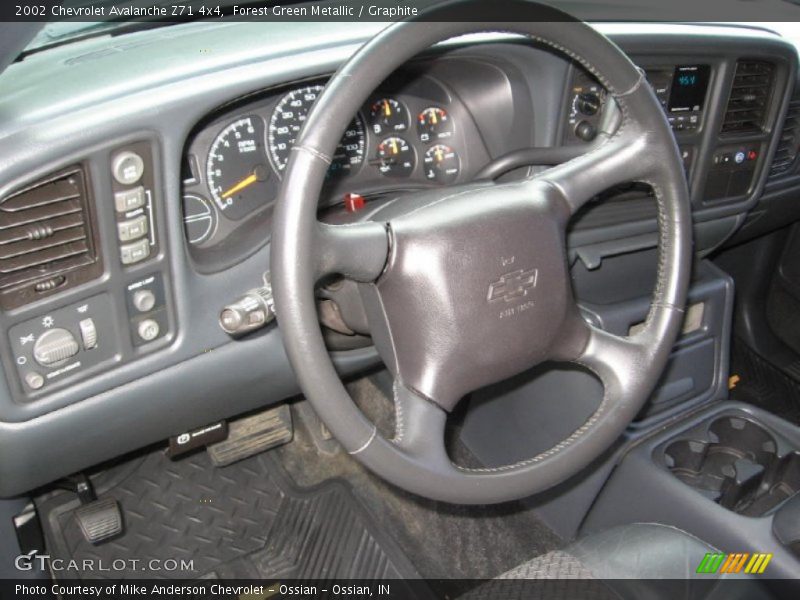 Forest Green Metallic / Graphite 2002 Chevrolet Avalanche Z71 4x4