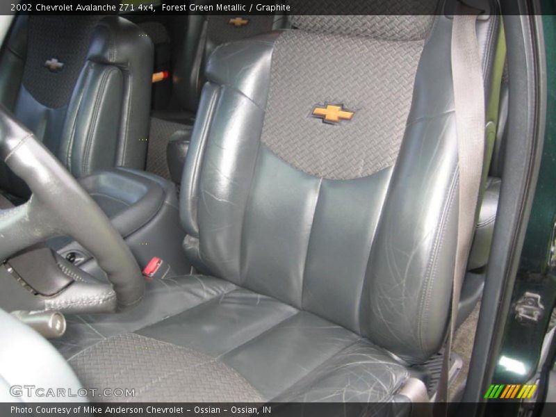 Forest Green Metallic / Graphite 2002 Chevrolet Avalanche Z71 4x4