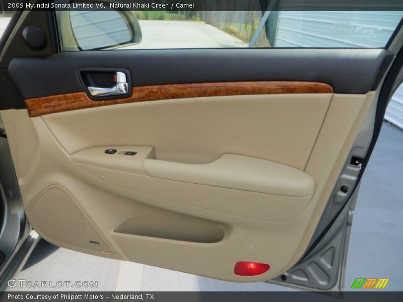 Natural Khaki Green / Camel 2009 Hyundai Sonata Limited V6
