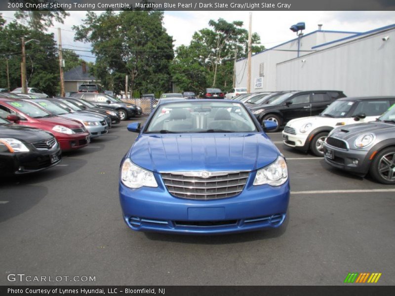 Marathon Blue Pearl / Dark Slate Gray/Light Slate Gray 2008 Chrysler Sebring Touring Convertible