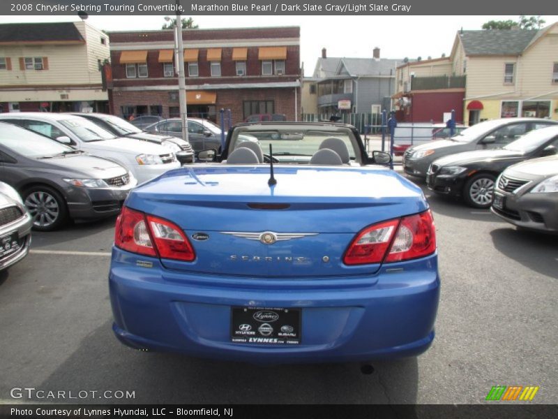 Marathon Blue Pearl / Dark Slate Gray/Light Slate Gray 2008 Chrysler Sebring Touring Convertible
