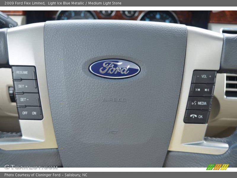 Light Ice Blue Metallic / Medium Light Stone 2009 Ford Flex Limited