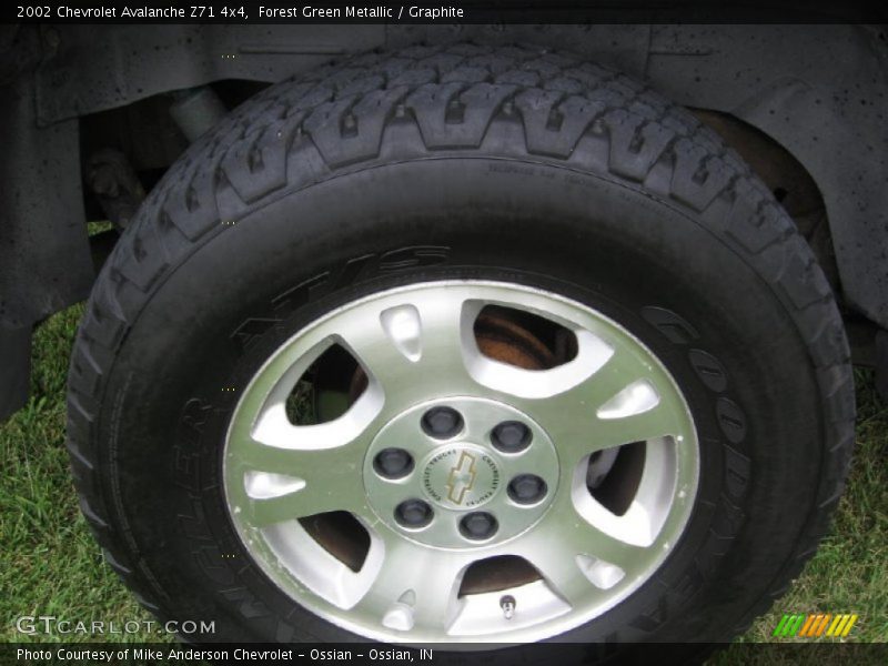 Forest Green Metallic / Graphite 2002 Chevrolet Avalanche Z71 4x4
