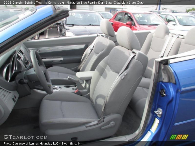 Marathon Blue Pearl / Dark Slate Gray/Light Slate Gray 2008 Chrysler Sebring Touring Convertible
