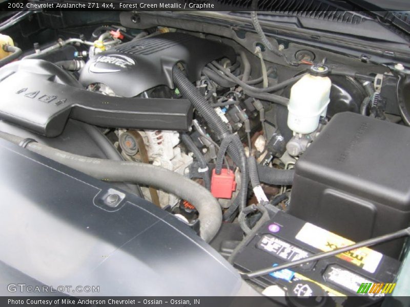 Forest Green Metallic / Graphite 2002 Chevrolet Avalanche Z71 4x4