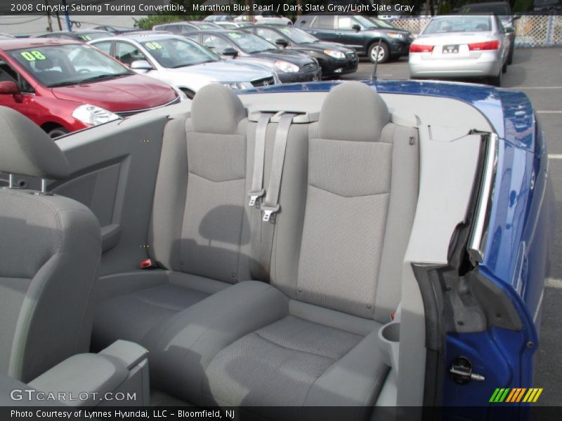 Marathon Blue Pearl / Dark Slate Gray/Light Slate Gray 2008 Chrysler Sebring Touring Convertible