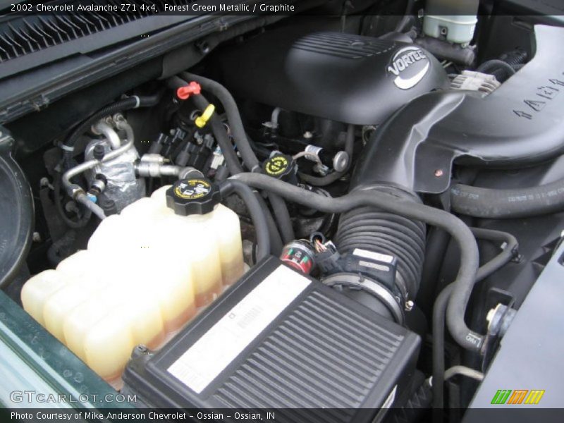 Forest Green Metallic / Graphite 2002 Chevrolet Avalanche Z71 4x4