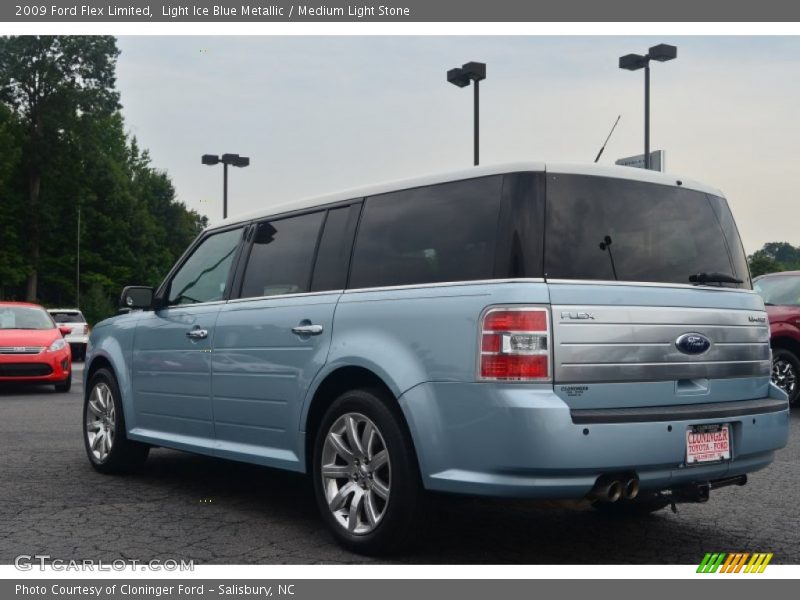 Light Ice Blue Metallic / Medium Light Stone 2009 Ford Flex Limited