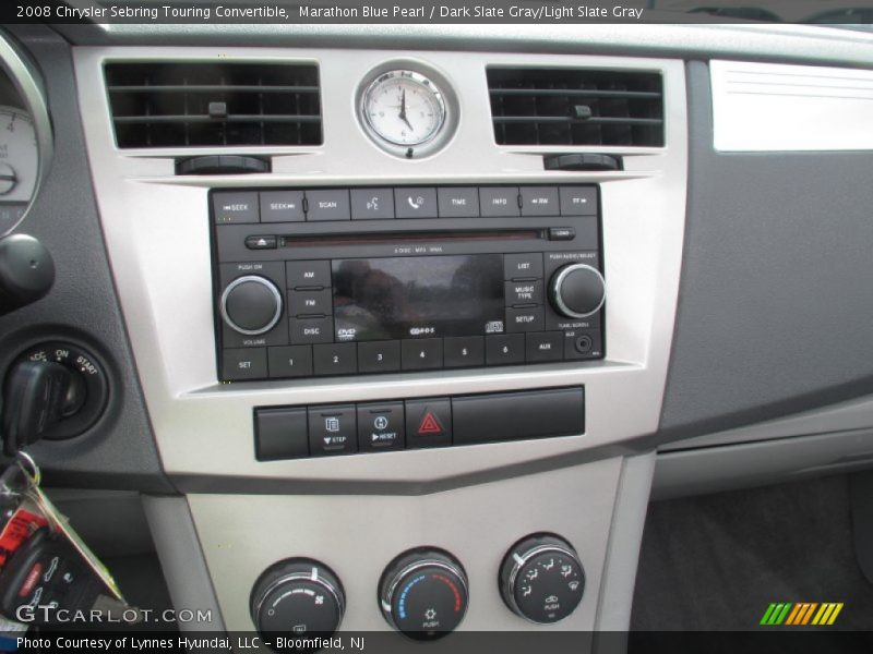 Marathon Blue Pearl / Dark Slate Gray/Light Slate Gray 2008 Chrysler Sebring Touring Convertible