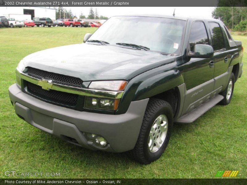 Forest Green Metallic / Graphite 2002 Chevrolet Avalanche Z71 4x4