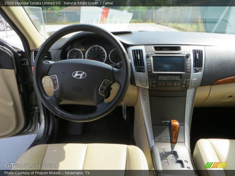 Natural Khaki Green / Camel 2009 Hyundai Sonata Limited V6