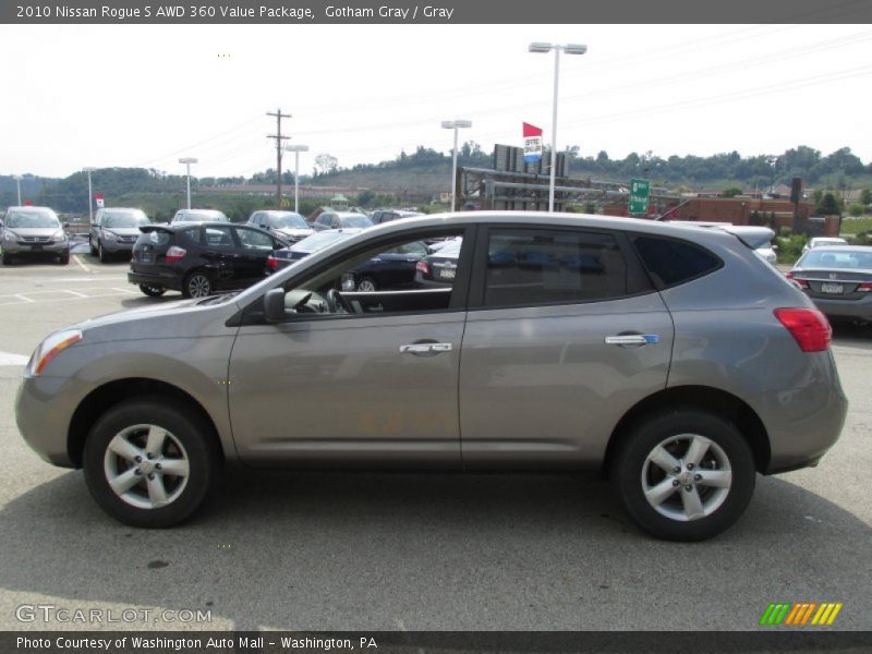 Gotham Gray / Gray 2010 Nissan Rogue S AWD 360 Value Package