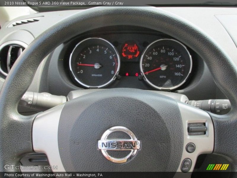 Gotham Gray / Gray 2010 Nissan Rogue S AWD 360 Value Package