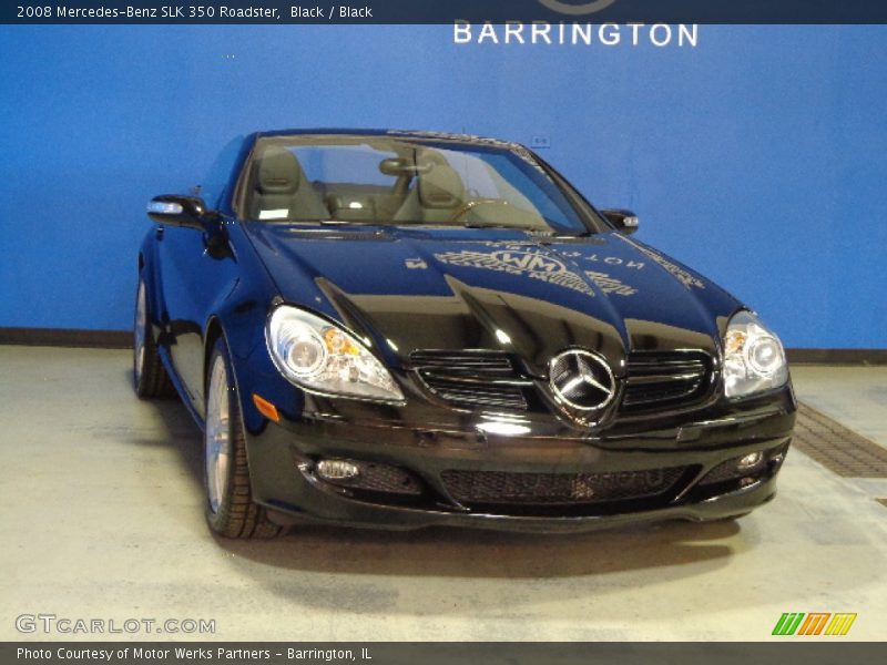 Black / Black 2008 Mercedes-Benz SLK 350 Roadster