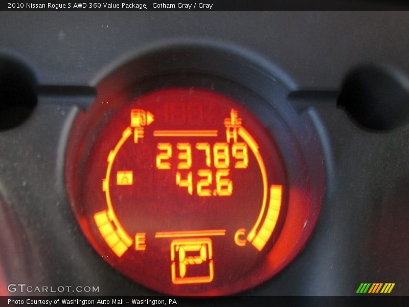 Gotham Gray / Gray 2010 Nissan Rogue S AWD 360 Value Package