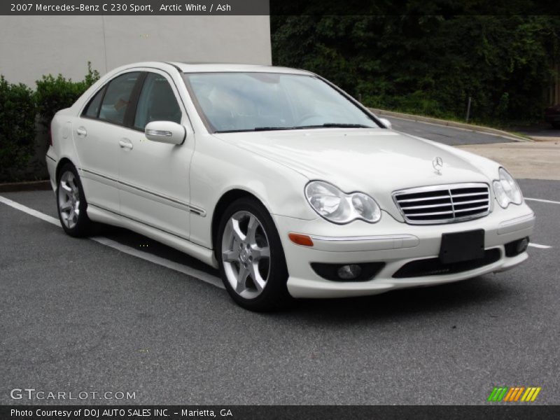 Arctic White / Ash 2007 Mercedes-Benz C 230 Sport