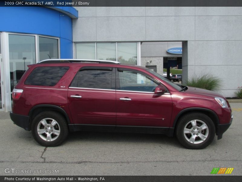 Red Jewel / Ebony 2009 GMC Acadia SLT AWD