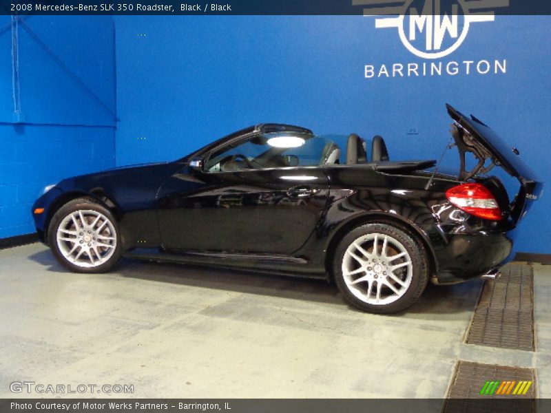 Black / Black 2008 Mercedes-Benz SLK 350 Roadster