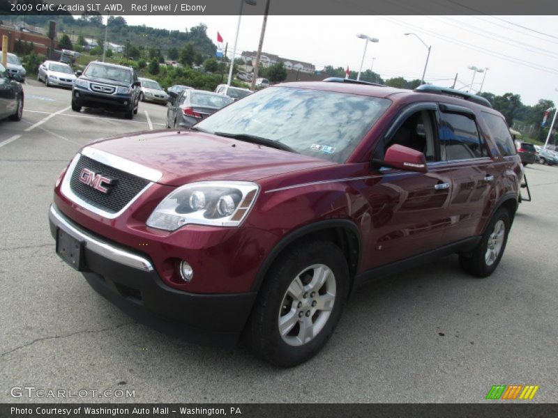 Red Jewel / Ebony 2009 GMC Acadia SLT AWD